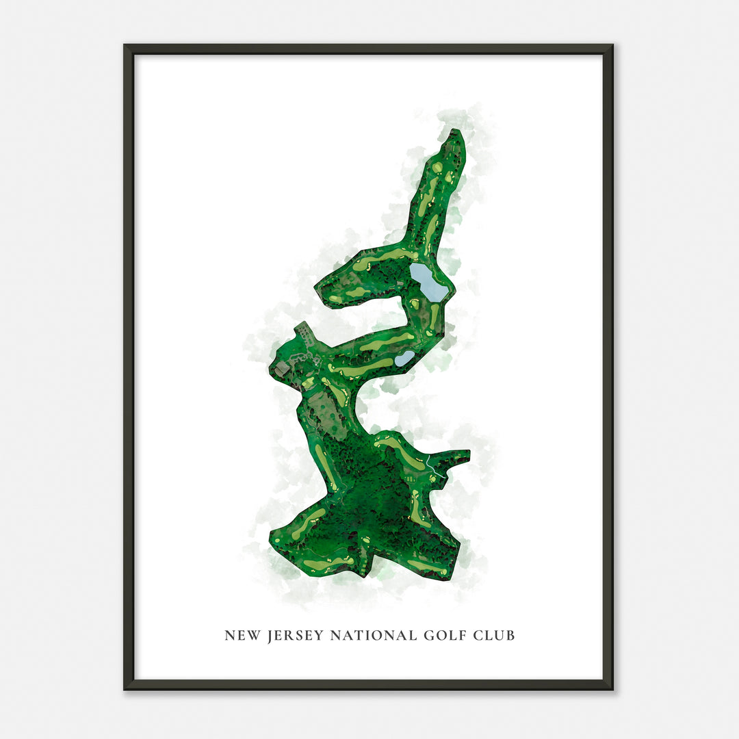 Print of New Jersey National Golf Club Classic Map