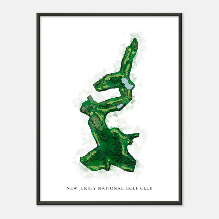 Print of New Jersey National Golf Club Classic Map