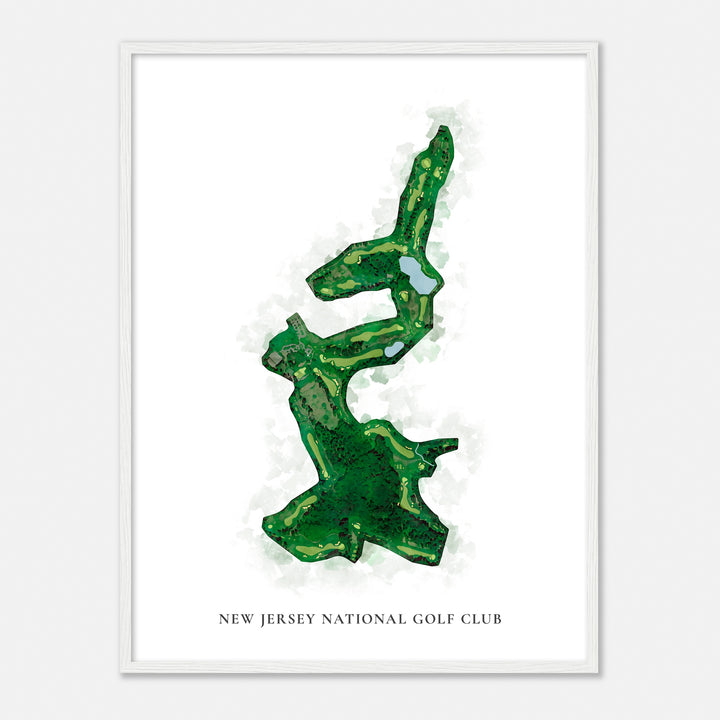 Print of New Jersey National Golf Club Classic Map