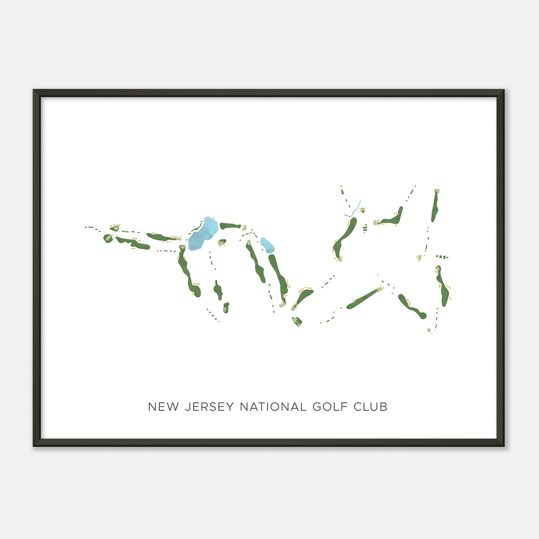 Print of New Jersey National Golf Club Modern Map