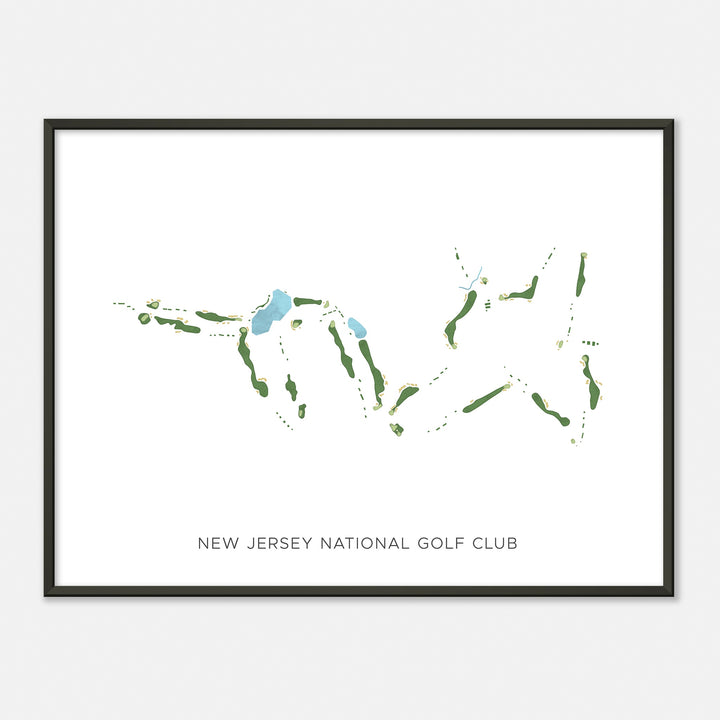 Print of New Jersey National Golf Club Modern Map