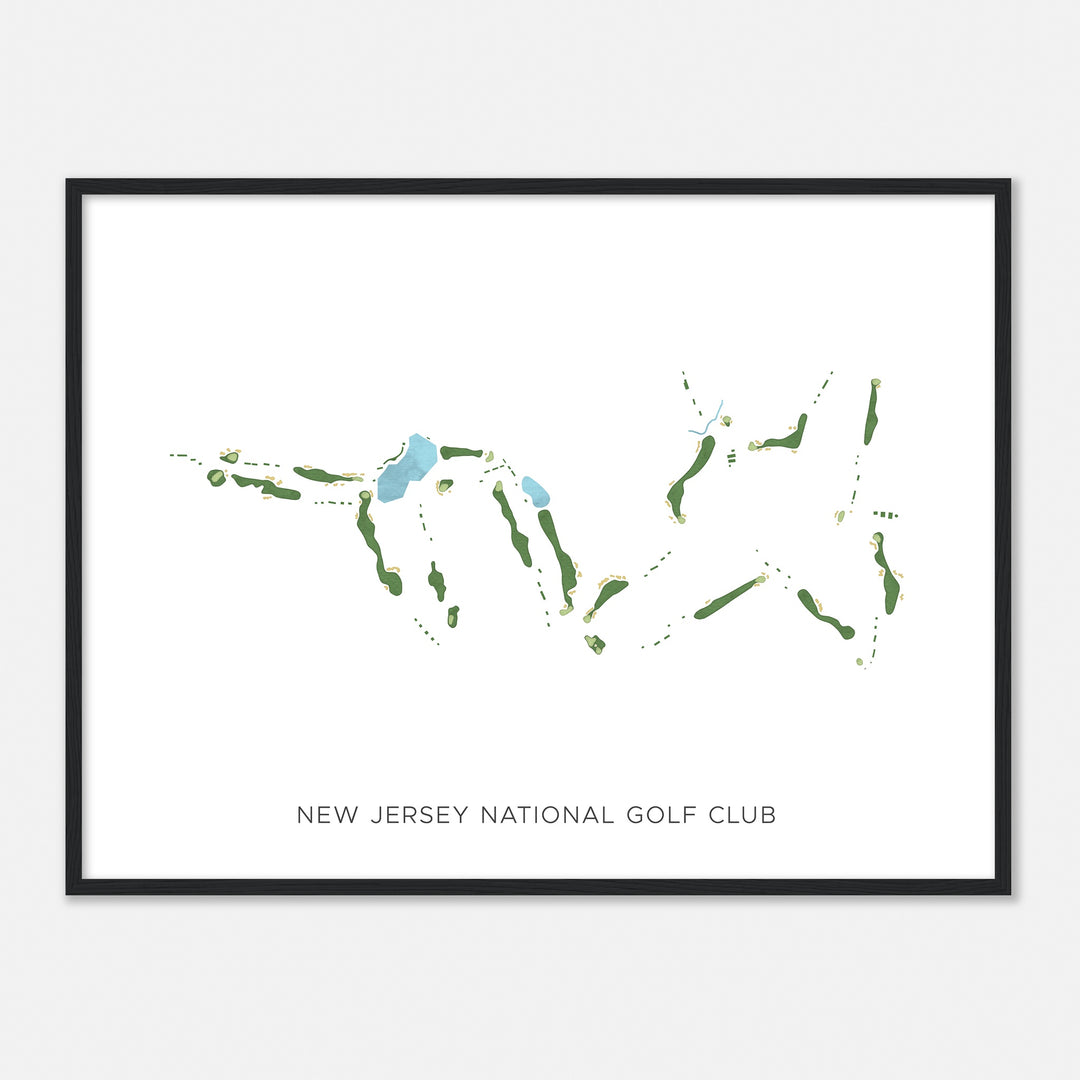 Print of New Jersey National Golf Club Modern Map