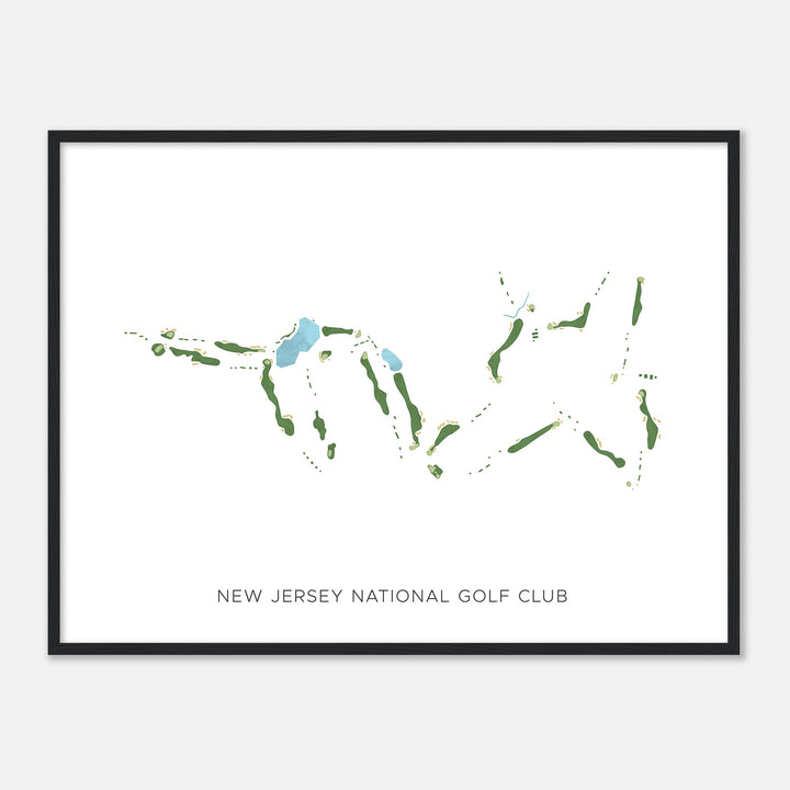 Print of New Jersey National Golf Club Modern Map