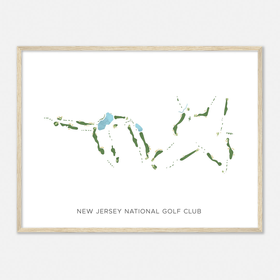 Print of New Jersey National Golf Club Modern Map