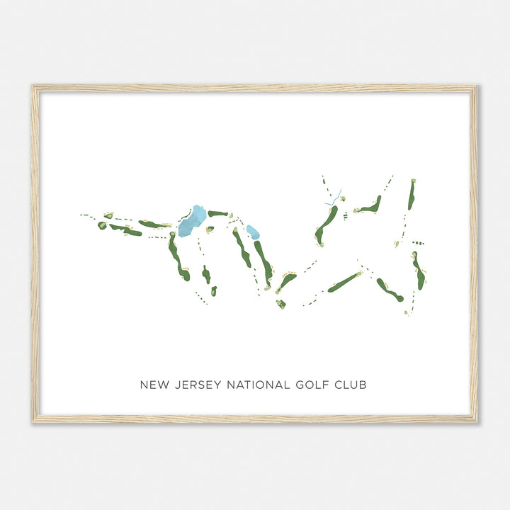 Print of New Jersey National Golf Club Modern Map