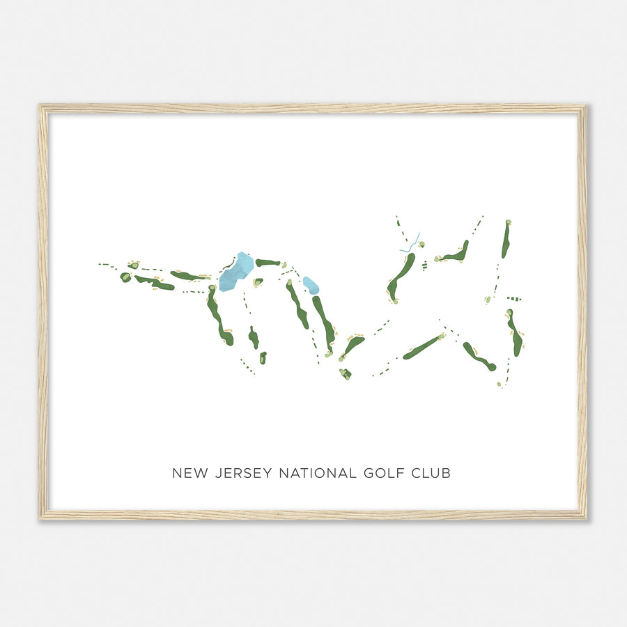 Print of New Jersey National Golf Club Modern Map