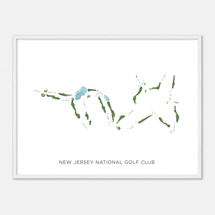 Print of New Jersey National Golf Club Modern Map