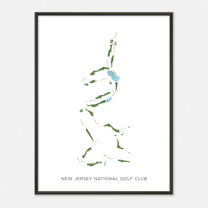 Print of New Jersey National Golf Club Modern Map