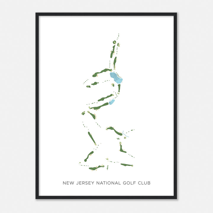 Print of New Jersey National Golf Club Modern Map
