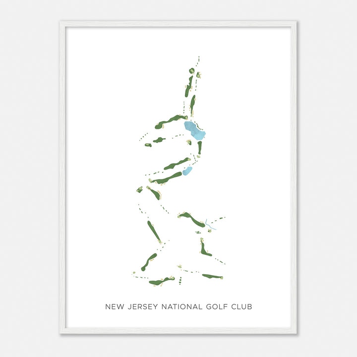 Print of New Jersey National Golf Club Modern Map