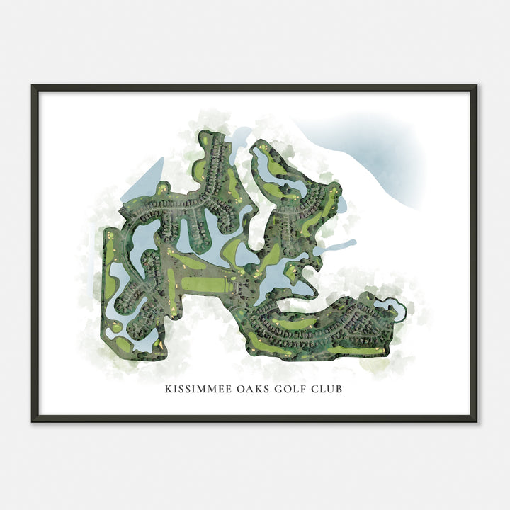Print of Kissimmee Oaks Golf Club Classic Map
