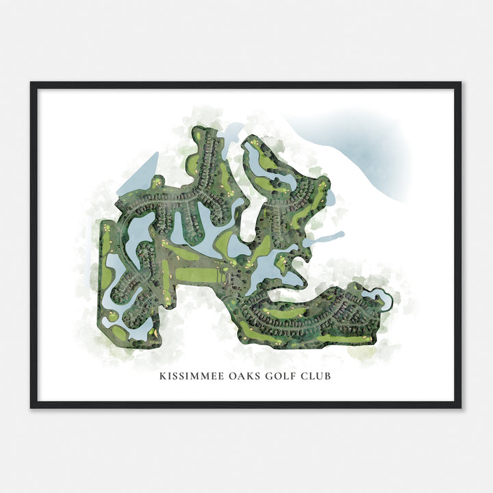 Print of Kissimmee Oaks Golf Club Classic Map