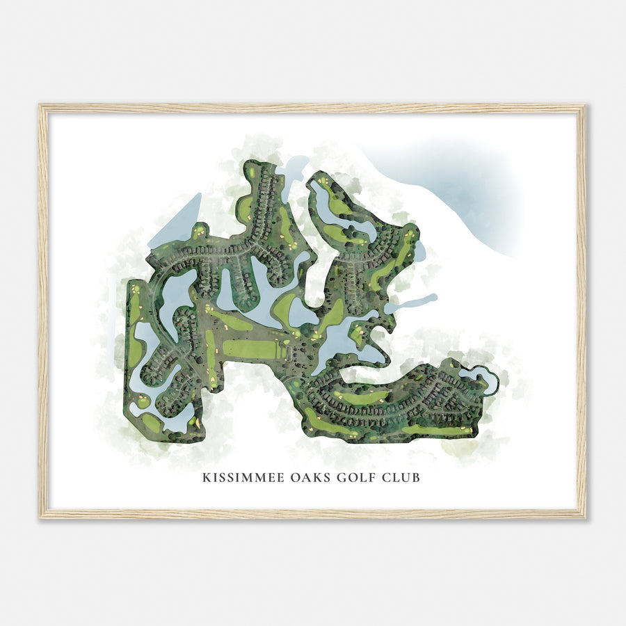 Print of Kissimmee Oaks Golf Club Classic Map