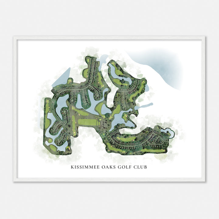 Print of Kissimmee Oaks Golf Club Classic Map