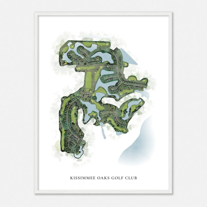 Print of Kissimmee Oaks Golf Club Classic Map