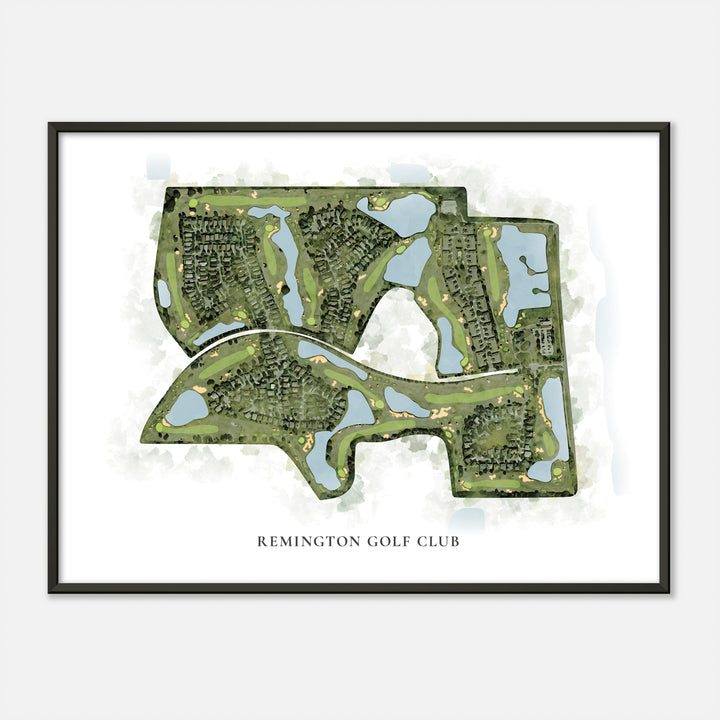 Print of Remington Golf Club Classic Map