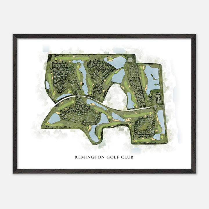 Print of Remington Golf Club Classic Map
