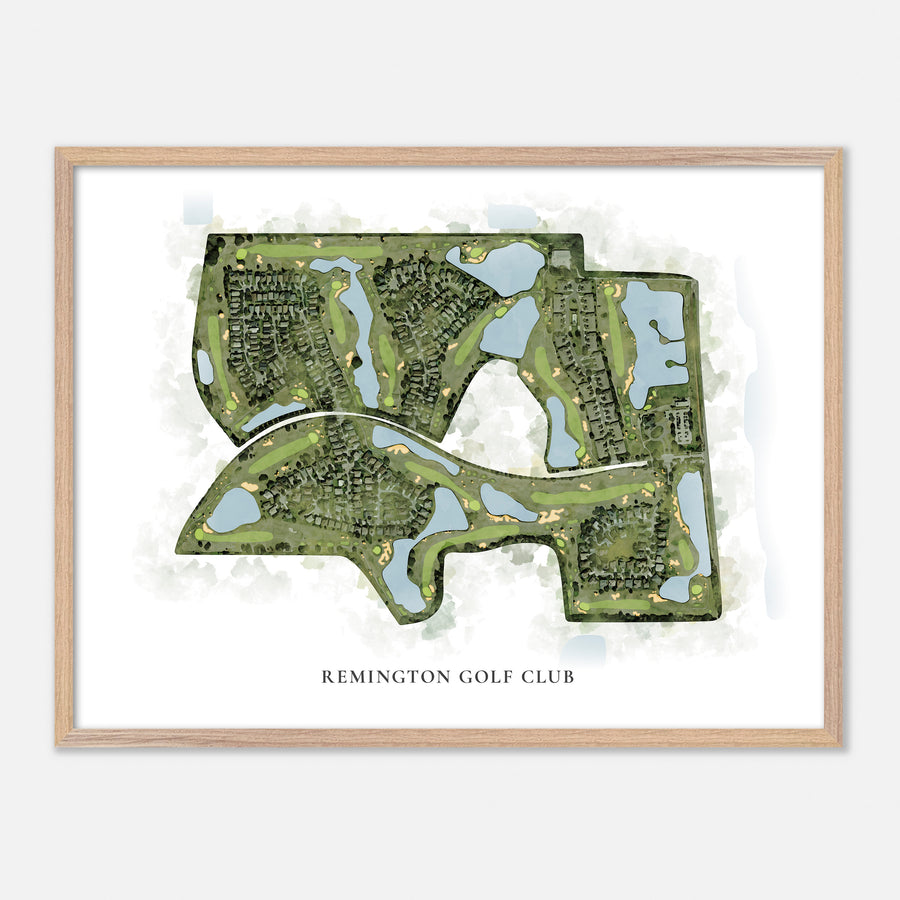 Print of Remington Golf Club Classic Map