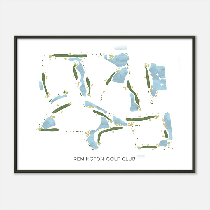 Print of Remington Golf Club Modern Map