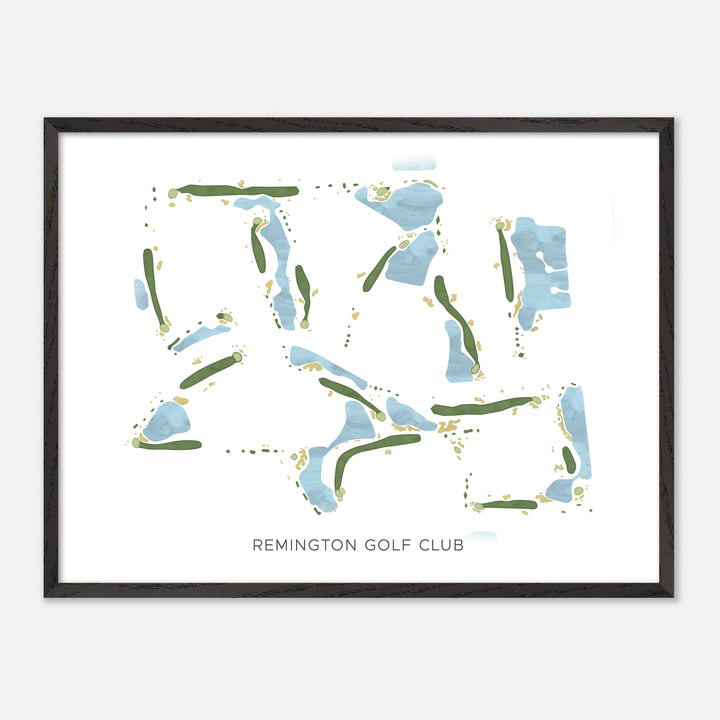 Print of Remington Golf Club Modern Map
