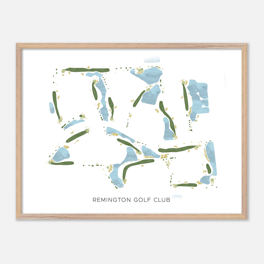 Print of Remington Golf Club Modern Map
