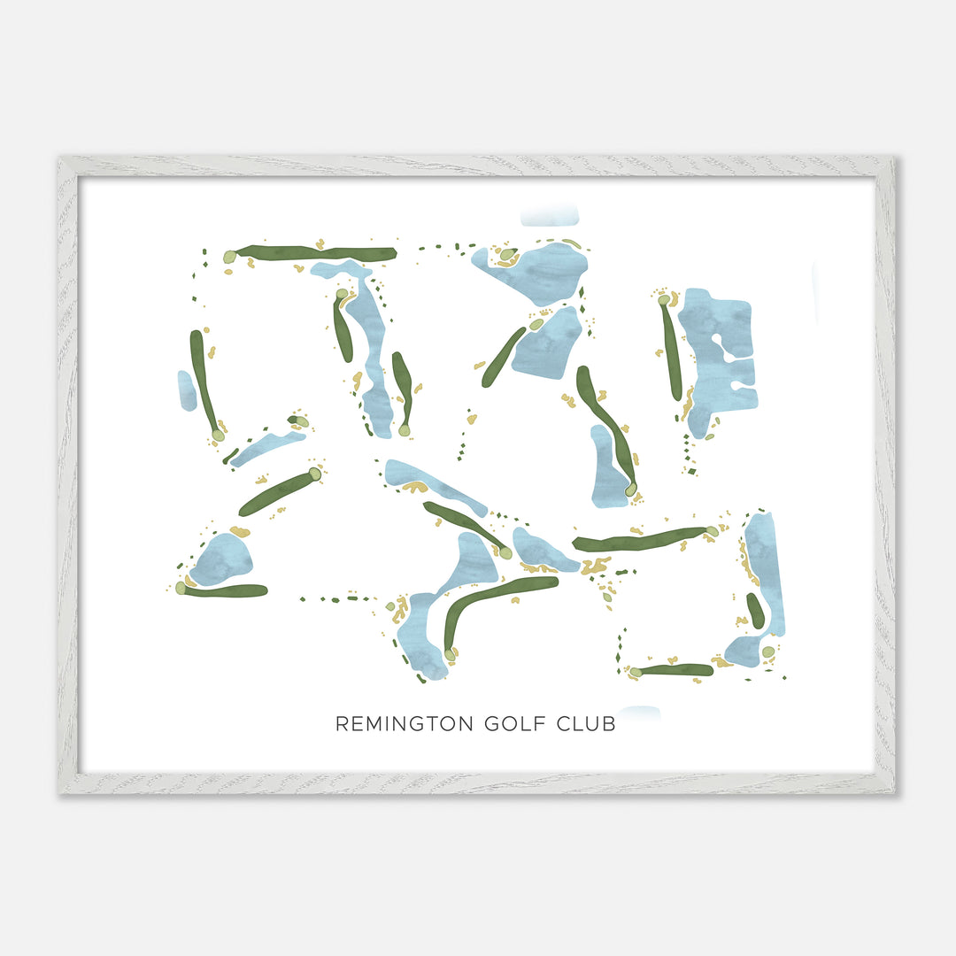 Print of Remington Golf Club Modern Map