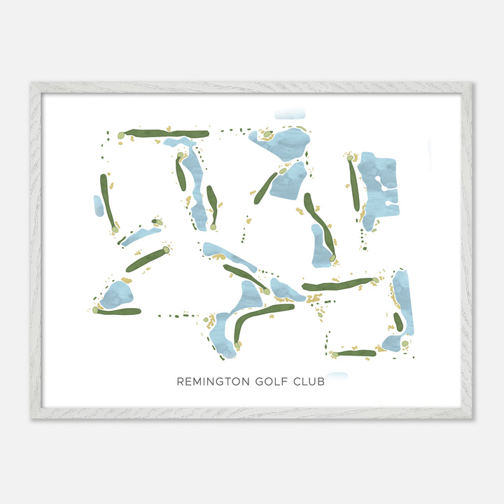 Print of Remington Golf Club Modern Map