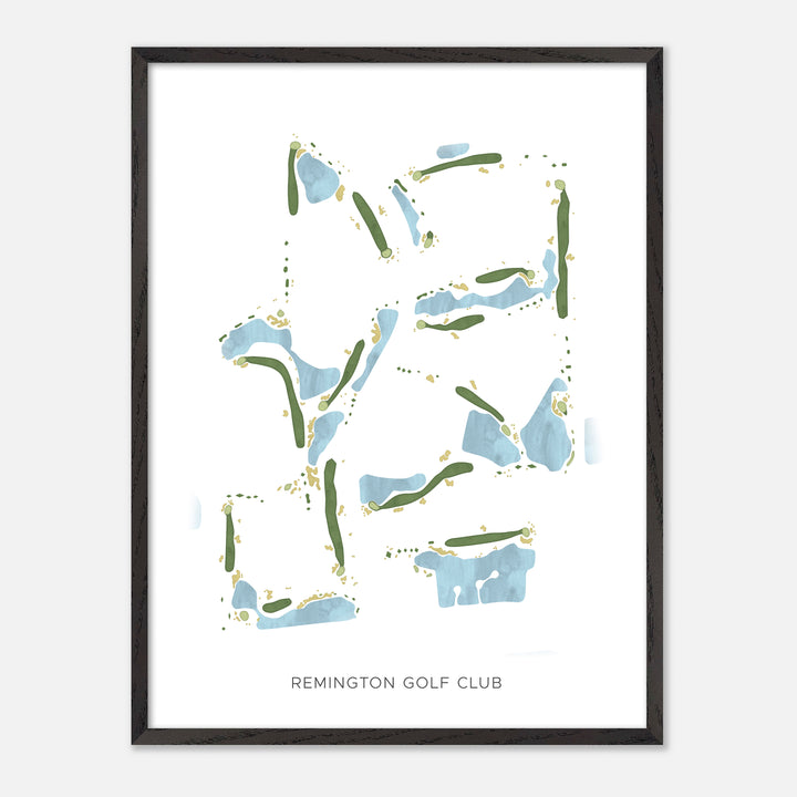 Print of Remington Golf Club Modern Map