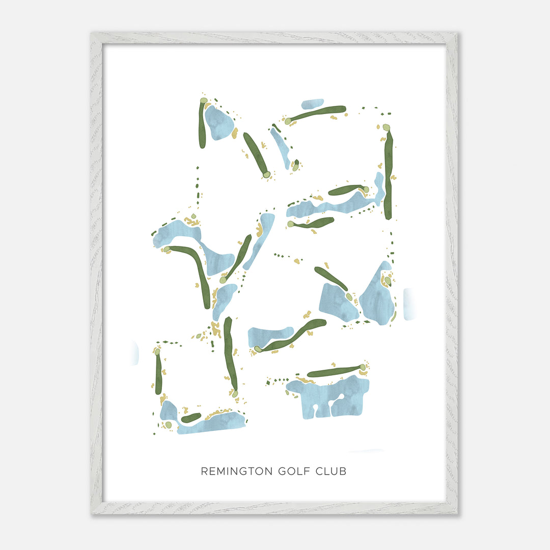 Print of Remington Golf Club Modern Map