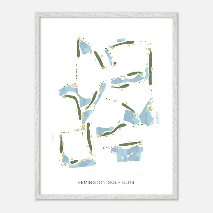 Print of Remington Golf Club Modern Map