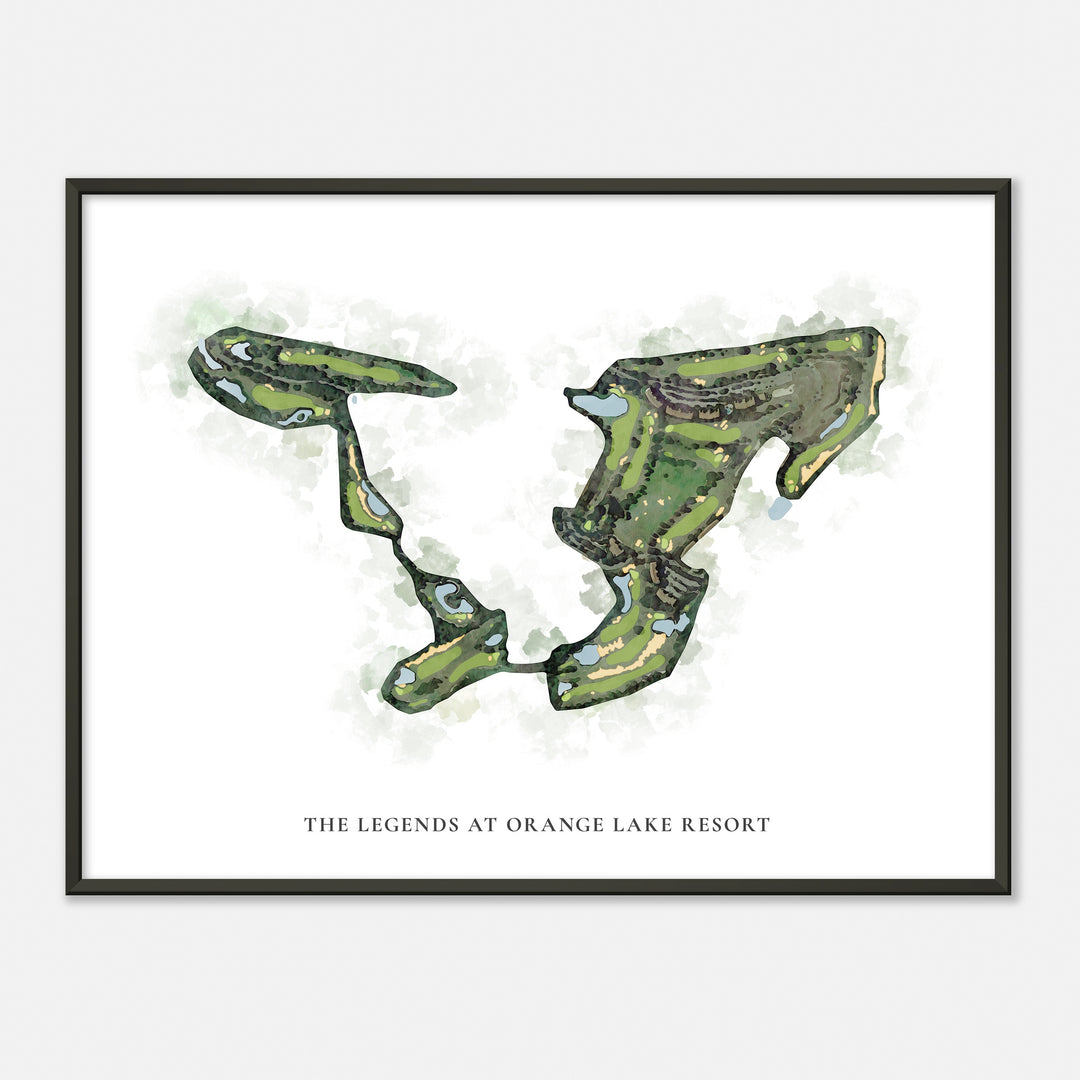 Print of The Legends At Orange Lake Resort Classic Map