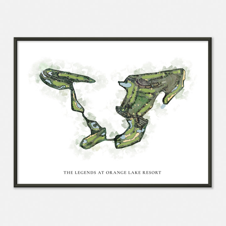 Print of The Legends At Orange Lake Resort Classic Map