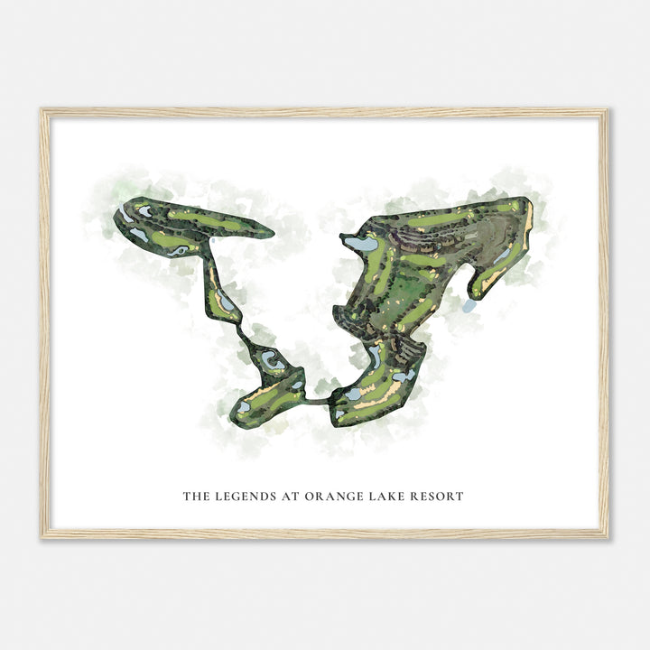 Print of The Legends At Orange Lake Resort Classic Map