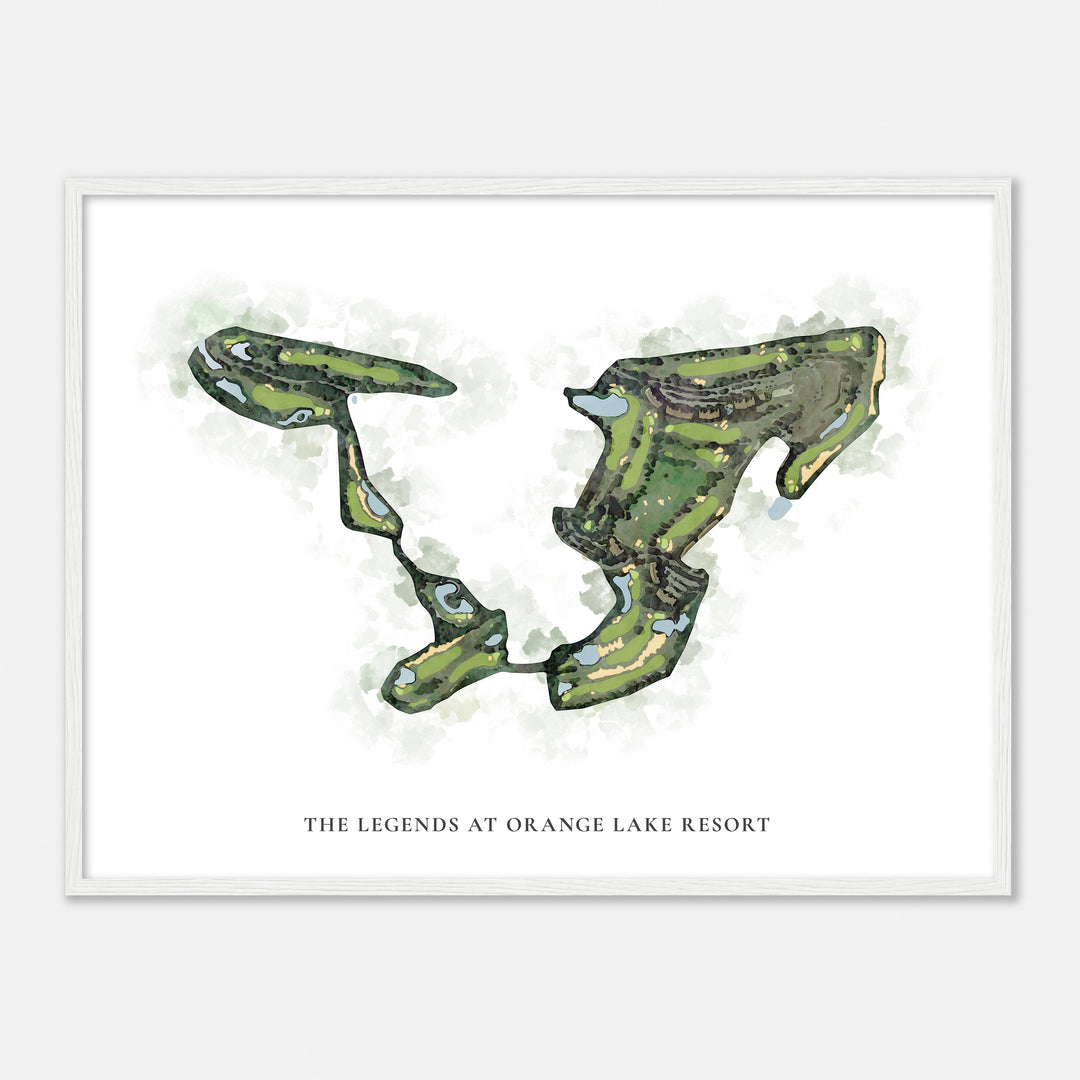 Print of The Legends At Orange Lake Resort Classic Map