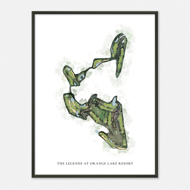Print of The Legends At Orange Lake Resort Classic Map
