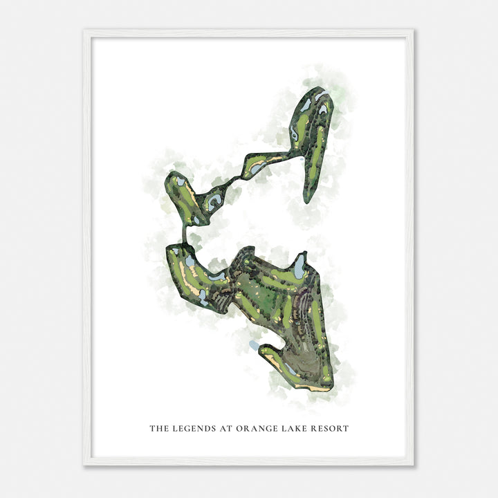 Print of The Legends At Orange Lake Resort Classic Map