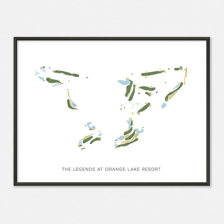 Print of The Legends At Orange Lake Resort Modern Map