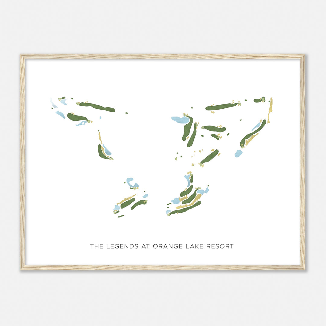 Print of The Legends At Orange Lake Resort Modern Map