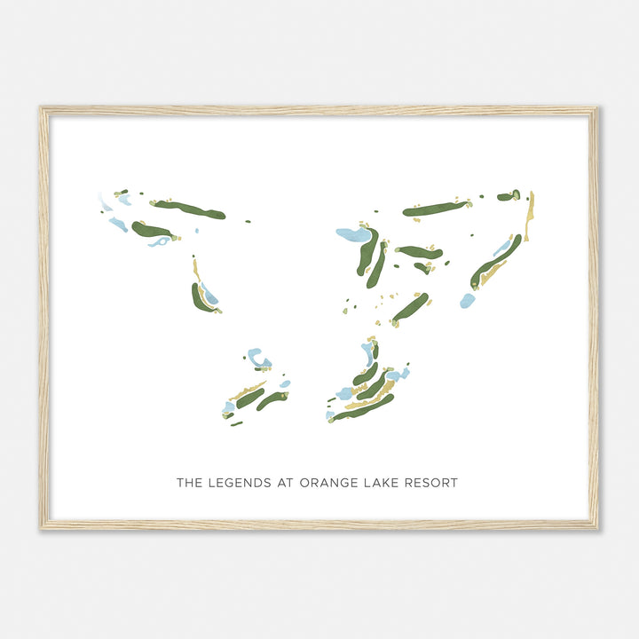 Print of The Legends At Orange Lake Resort Modern Map