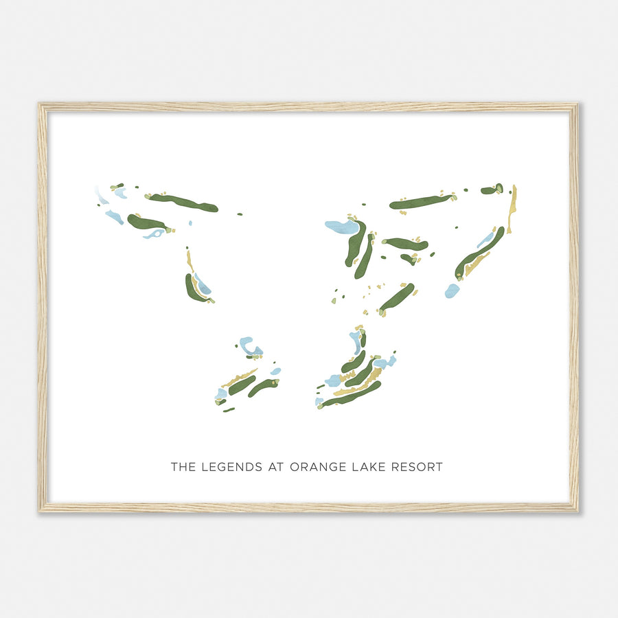 Print of The Legends At Orange Lake Resort Modern Map