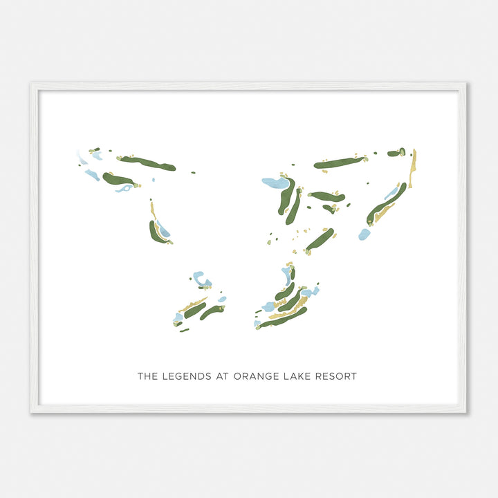 Print of The Legends At Orange Lake Resort Modern Map