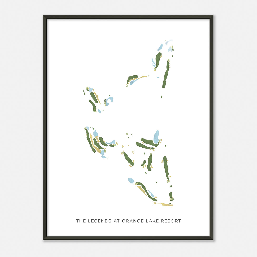 Print of The Legends At Orange Lake Resort Modern Map
