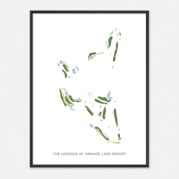 Print of The Legends At Orange Lake Resort Modern Map