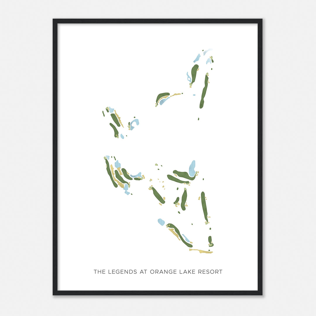 Print of The Legends At Orange Lake Resort Modern Map