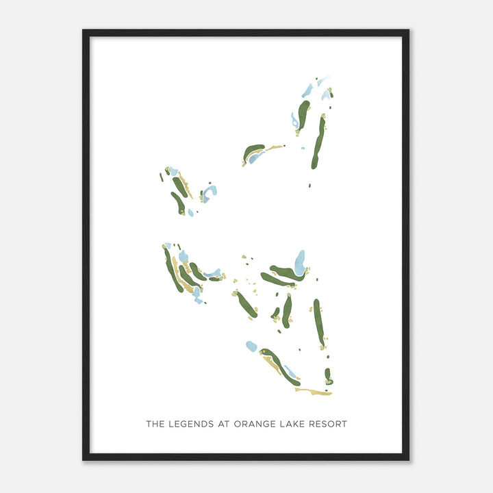 Print of The Legends At Orange Lake Resort Modern Map