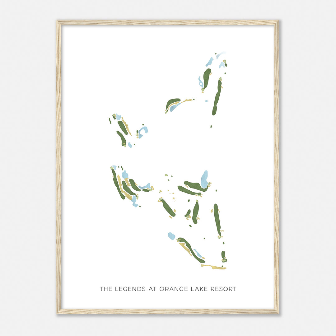 Print of The Legends At Orange Lake Resort Modern Map