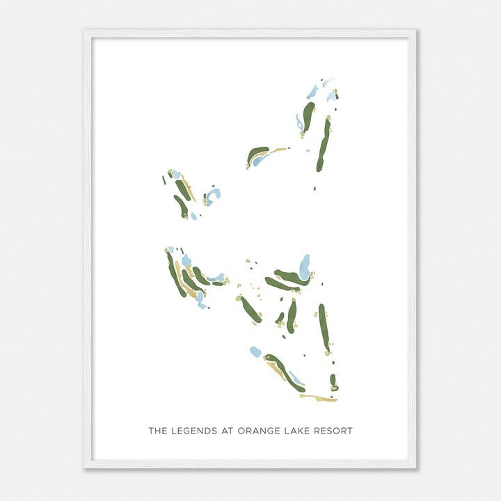 Print of The Legends At Orange Lake Resort Modern Map