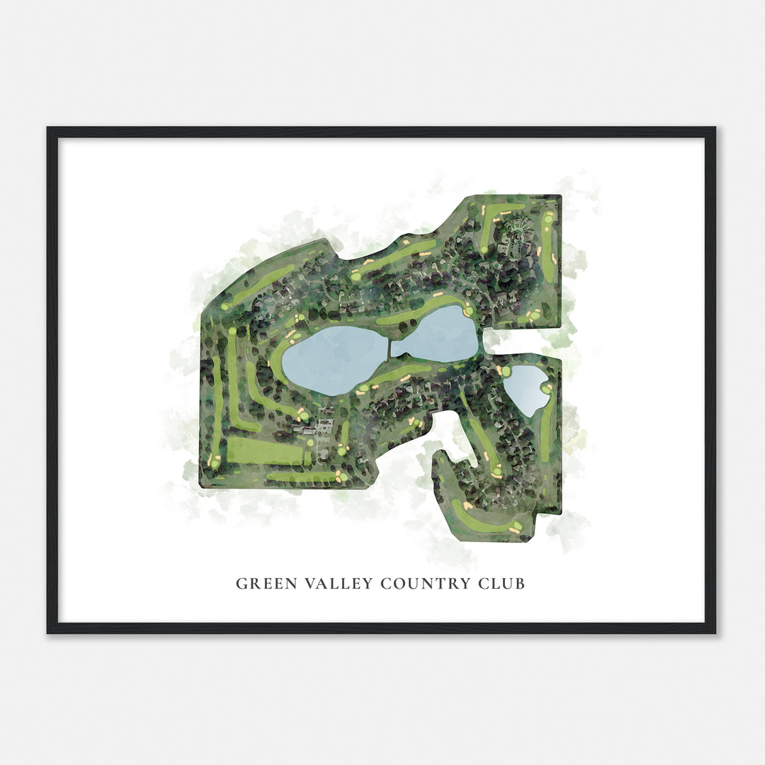 Print of Green Valley Country Club Classic Map
