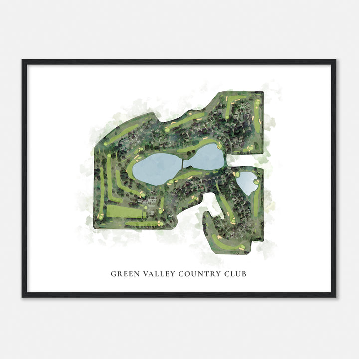 Print of Green Valley Country Club Classic Map