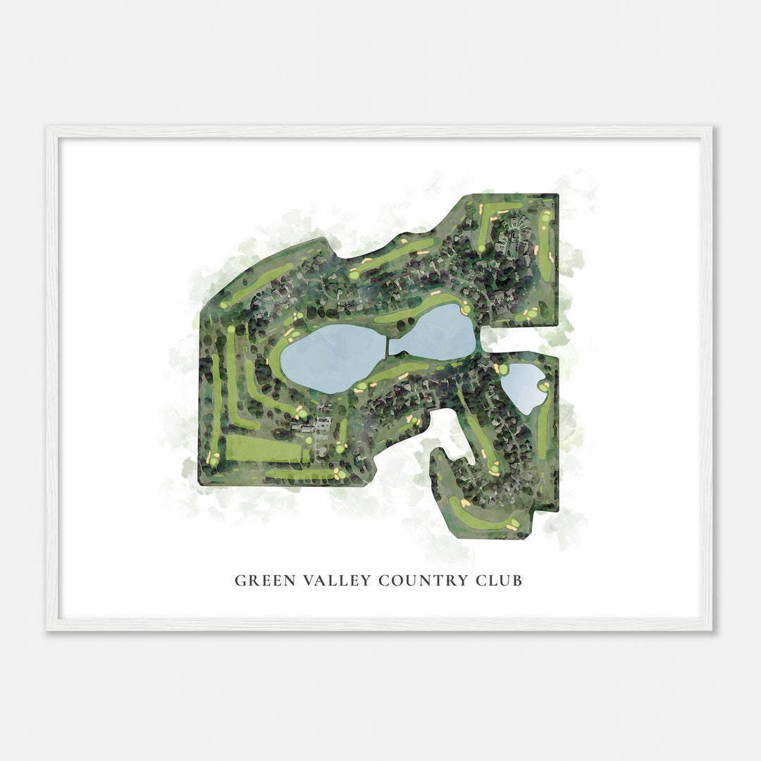 Print of Green Valley Country Club Classic Map